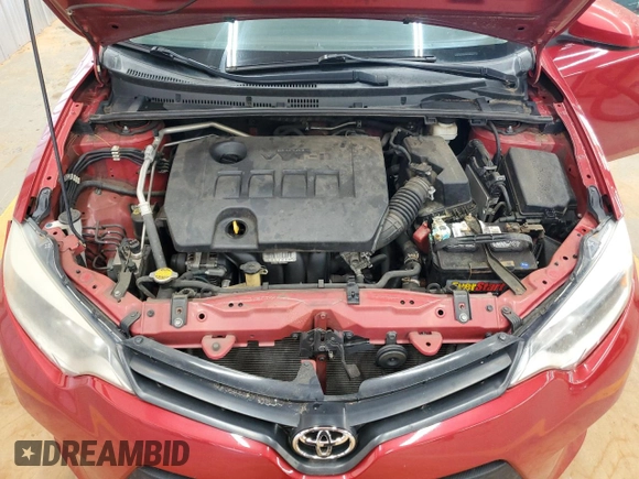 2014 Toyota Corolla L with VIN 2T1BURHE3EC083082, listed as a Copart auction lot 61215125 with 184,393 mi miles and Clean title. Bid and sale history available at DreamBid. Image 11.