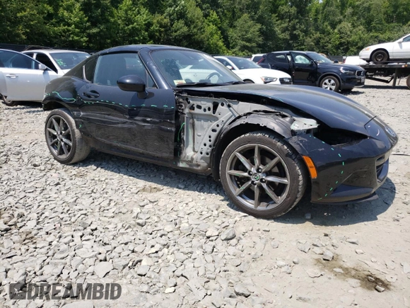 2017 Mazda MX-5 Miata RF Grand Touring with VIN JM1NDAM73H0104632, listed as a Copart auction lot 59292434 with 81,175 mi miles and Salvage Title. Bid and sale history available at carsss.com. Image 4.