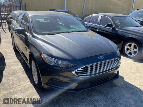 2018 Ford Fusion SE with VIN 3FA6P0HD9JR162701, listed as a Copart auction lot 41845814 with 160,219 mi miles. Bid and sale history available at carsss.com. Image 1.