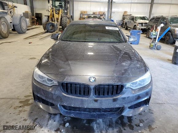 2015 BMW 4 Series 435i xDrive with VIN WBA3R5C57FK372498, listed as a Copart auction lot 46132005 with 0 mi miles and Salvage Title. Bid and sale history available at carsss.com. Image 5.