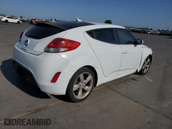 2012 Hyundai Veloster w/Gray Int with VIN KMHTC6AD9CU025190, listed as a Copart auction lot 59702755 with 188,579 mi miles and Salvage title. Bid and sale history available at DreamBid. Image 3.