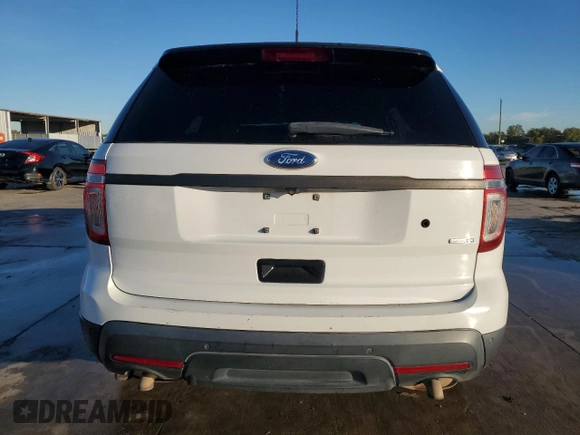 2015 Ford Utility Police Interceptor with VIN 1FM5K8AR7FGB75725, listed as a Copart auction lot 80084754 with 281,718 mi miles and Salvage Title. Bid and sale history available at carsss.com. Image 6.