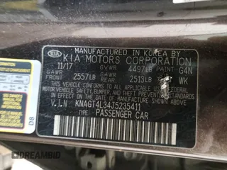 2018 Kia Optima LX with VIN KNAGT4L34J5235411, listed as a Copart auction lot 49803105 with 94,765 mi miles and Salvage Title. Bid and sale history available at carsss.com. Image 15.