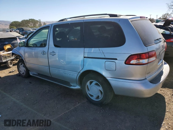 2002 Toyota Sienna LE with VIN 4T3ZF13C62U503080, listed as a Copart auction lot 76795704 with 0 mi miles and Non Repairable. Bid and sale history available at carsss.com. Image 2.