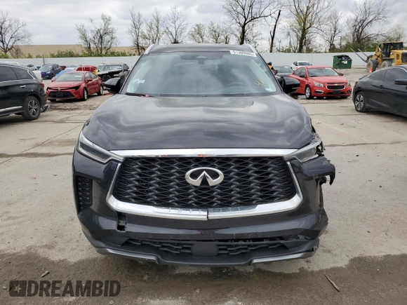 2023 Infiniti QX60 Sensory с VIN 5N1DL1GS6PC346385, выставлен на аукционе Copart как лот 51309985 с пробегом 23 056 миль миль и Списание • Salvage title. История ставок и продаж доступна на DreamBid. Изображение 5.