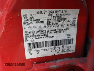2012 Ford F-250 XL z VIN 1FT7W2A69CEC99989, wystawiony jako Copart lot #80290924 z przebiegiem Nie podano mil oraz Szkoda całkowita • Salvage title. Historia ofert i sprzedaży dostępna na DreamBid. Obrazek 12.