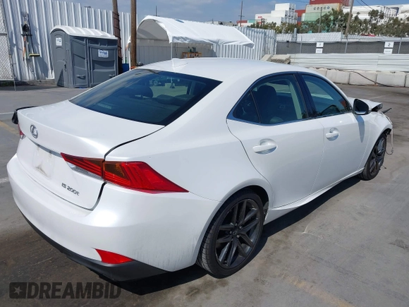 2017 Lexus IS 200t with VIN JTHBA1D20H5051051, listed as a IAAI auction lot 42142240 with 92,002 mi miles and . Bid and sale history available at DreamBid. Image 4.