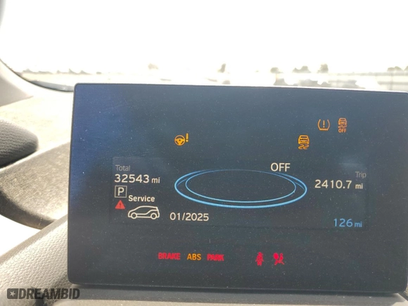 2019 BMW i3 with VIN WBY8P2C5XK7D63788, listed as a Copart auction lot 59778764 with 32,543 mi miles and Salvage Title. Bid and sale history available at carsss.com. Image 9.