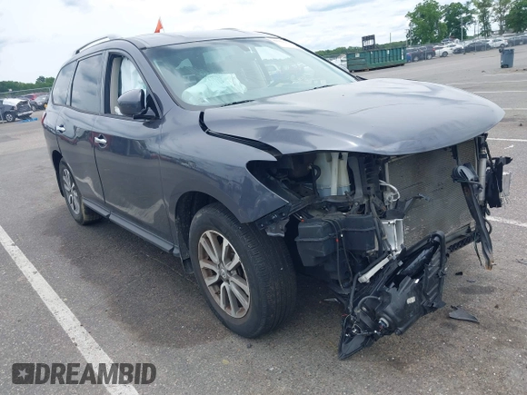 2014 Nissan Pathfinder S with VIN 5N1AR2MM6EC616953, listed as a IAAI auction lot 42352267 with 164,537 mi miles and . Bid and sale history available at DreamBid. Image 1.