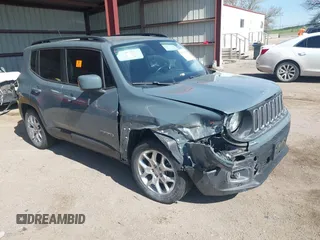 2017 Jeep Renegade Latitude z VIN ZACCJABB5HPG25210, wystawiony jako IAAI lot #42194543 z przebiegiem 115 856 mil mil oraz . Historia ofert i sprzedaży dostępna na DreamBid. Obrazek 1.