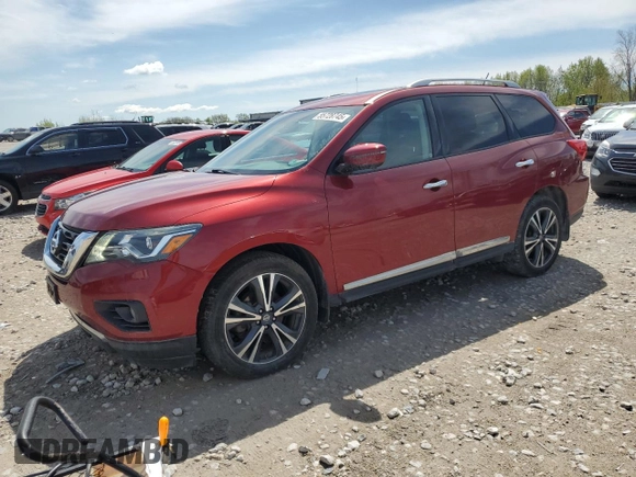 2018 Nissan Pathfinder SL with VIN 5N1DR2MMXJC616557, listed as a Copart auction lot 55728745 with 85,417 mi miles and Clean title. Bid and sale history available at DreamBid. Image 1.