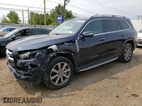 2021 Mercedes-Benz GLS with VIN 4JGFF5KE2MA399729, listed as a Copart auction lot 56208983 with 29,172 mi miles. Bid and sale history available at carsss.com. Image 1.