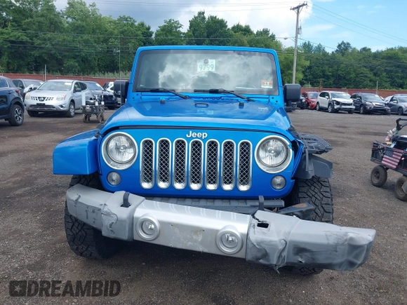 2015 Jeep Wrangler Unlimited Sahara with VIN 1C4BJWEG4FL677879, listed as a IAAI auction lot 42676097 with 85,821 mi miles and . Bid and sale history available at DreamBid. Image 12.