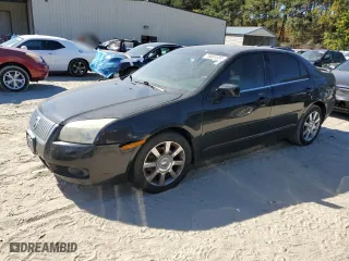 2009 Mercury Milan Premier with VIN 3MEHM08Z59R604472, listed as a Copart auction lot 76001534 with 195,613 mi miles and Salvage Title. Bid and sale history available at carsss.com. Image 1.