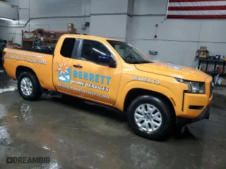 2023 Nissan Frontier S with VIN 1N6ED1CL0PN648406, listed as a Copart auction lot 45316955 with 25,893 mi miles and Salvage Title. Bid and sale history available at carsss.com. Image 4.