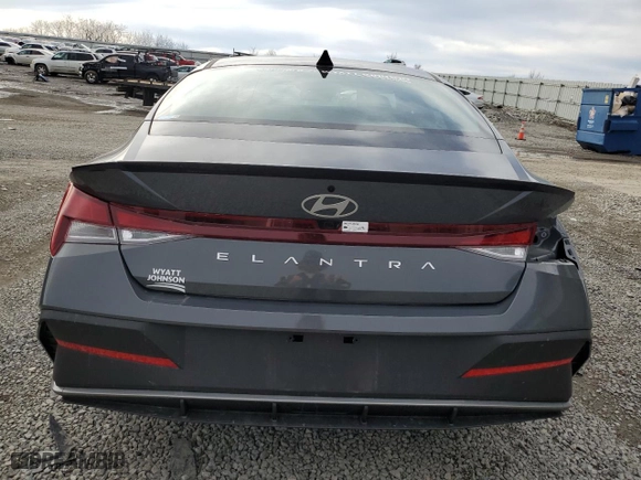 2025 Hyundai Elantra SEL Sport with VIN KMHLM4DG4SU870776, listed as a Copart auction lot 45567365 with 3,475 mi miles and Salvage Title. Bid and sale history available at carsss.com. Image 6.