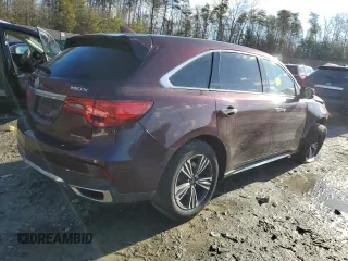 2017 Acura MDX with VIN 5FRYD4H38HB043946, listed as a Copart auction lot 44726245 with 135,660 mi miles and Salvage Title. Bid and sale history available at carsss.com. Image 3.