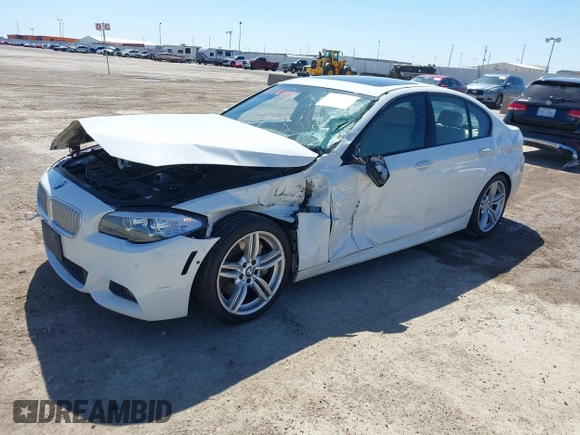 2013 BMW 5 Series 550i with VIN WBAFR9C5XDDX79916, listed as a IAAI auction lot 41776449 with 126,506 mi miles and . Bid and sale history available at carsss.com. Image 6.