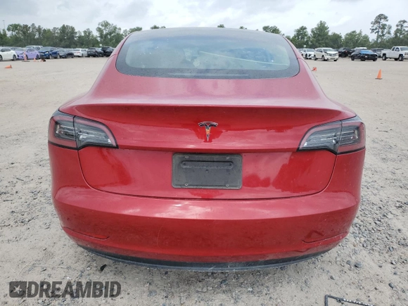2023 Tesla Model 3 with VIN 5YJ3E1EA5PF567113, listed as a Copart auction lot 53376365 with 45,247 mi miles and Salvage title. Bid and sale history available at DreamBid. Image 6.