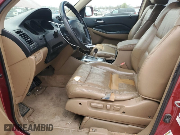 2006 Acura MDX Touring с VIN 2HNYD18866H524534, выставлен на аукционе Copart как лот 51444355 с пробегом 252 159 миль миль и Списание • Salvage title. История ставок и продаж доступна на DreamBid. Изображение 7.