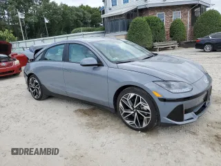 2023 Hyundai IONIQ 6 SEL with VIN KMHM34AC3PA037651, listed as a Copart auction lot 65140724 with 1,461 mi miles and Salvage Title. Bid and sale history available at carsss.com. Image 4.