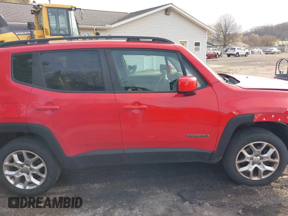 2017 Jeep Renegade Latitude with VIN ZACCJBBB7HPG27689, listed as a IAAI auction lot 42010657 with 143,202 mi miles. Bid and sale history available at carsss.com. Image 14.