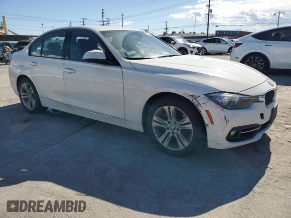 2016 BMW 3 Series 328i with VIN WBA8E9C55GK644654, listed as a Copart auction lot 48435345 with 185,277 mi miles and Salvage Title. Bid and sale history available at DreamBid. Image 4.