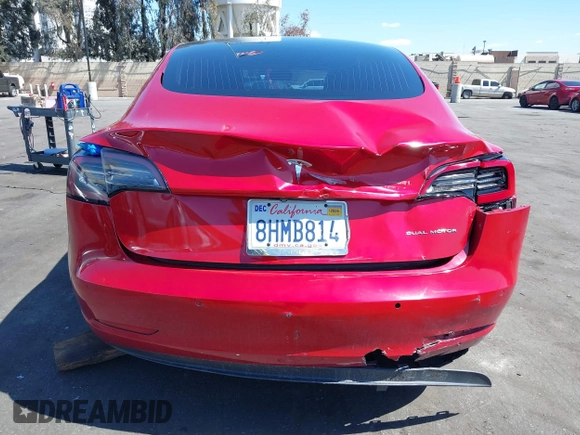2018 Tesla Model 3 Long Range Battery with VIN 5YJ3E1EB5JF146184, listed as a IAAI auction lot 41808346 with 97,496 mi miles and . Bid and sale history available at DreamBid. Image 17.