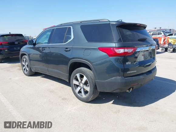 2020 Chevrolet Traverse LT with VIN 1GNERHKW1LJ115725, listed as a IAAI auction lot 41745831 with 53,940 mi miles and . Bid and sale history available at DreamBid. Image 3.