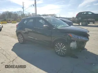 2021 Nissan Kicks SV with VIN 3N1CP5CV1ML527196, listed as a Copart auction lot 49551215 with 76,430 mi miles and Salvage Title. Bid and sale history available at carsss.com. Image 11.