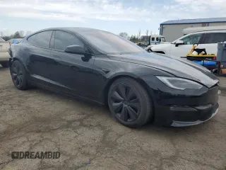 2024 Tesla Model S with VIN 5YJSA1E51RF533876, listed as a Copart auction lot 53081195 with Not provided miles and Salvage title. Bid and sale history available at DreamBid. Image 4.