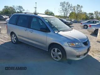2002 Mazda MPV LX with VIN JM3LW28J620318798, listed as a IAAI auction lot 40579571 with 120,641 mi miles and . Bid and sale history available at DreamBid. Image 1.