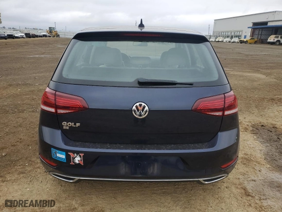 2019 Volkswagen Golf S with VIN 3VWG57AU6KM022379, listed as a Copart auction lot 52828835 with 22,351 mi miles and Salvage Title. Bid and sale history available at carsss.com. Image 6.
