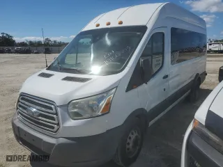 2015 Ford Transit Wagon XL with VIN 1FBVU4XV7FKA22467, listed as a Copart auction lot 75900204 with 156,023 mi miles and Salvage Title. Bid and sale history available at carsss.com. Image 1.