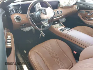 2018 Mercedes-Benz S-Class S 560 with VIN WDDXJ8GB5JA035605, listed as a Copart auction lot 60770214 with 0 mi miles and Salvage Title. Bid and sale history available at carsss.com. Image 8.