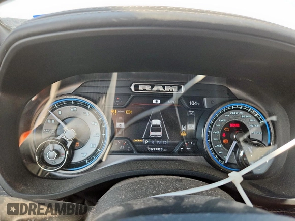 2020 Ram 1500 Limited with VIN 1C6SRFHT8LN110504, listed as a Copart auction lot 61715425 with 61,405 mi miles and Clean title. Bid and sale history available at DreamBid. Image 9.