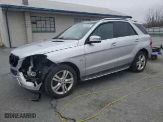 2012 Mercedes-Benz M-Class ML 350 with VIN 4JGDA5HB9CA028567, listed as a Copart auction lot 49046655 with NaN miles and Salvage Title. Bid and sale history available at carsss.com. Image 1.