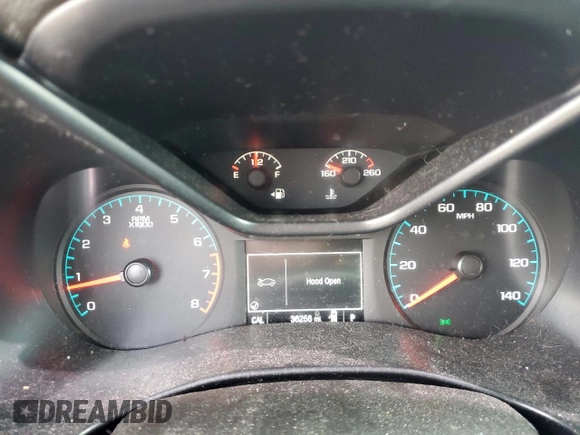 2015 Chevrolet Colorado 2WD Z71 with VIN 1GCGSCE36F1250200, listed as a Copart auction lot 53397035 with 36,256 mi miles and Salvage title. Bid and sale history available at DreamBid. Image 9.