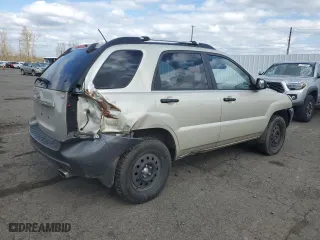 2008 Kia Sportage LX with VIN KNDJF724087489496, listed as a Copart auction lot 48431835 with 0 mi miles and Salvage Title. Bid and sale history available at carsss.com. Image 3.