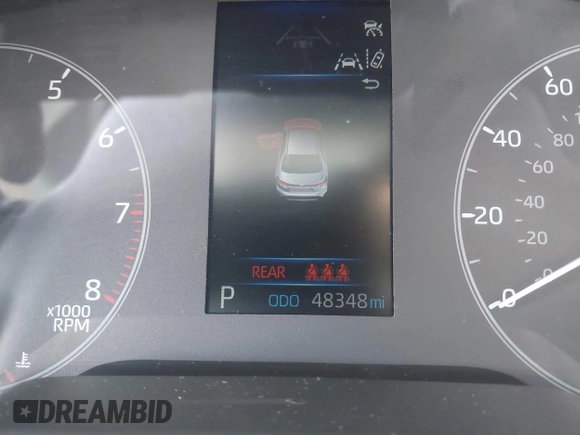 2023 Toyota Corolla LE z VIN 5YFB4MDE6PP024815, wystawiony jako IAAI lot #42433331 z przebiegiem 48 348 mil mil oraz . Historia ofert i sprzedaży dostępna na DreamBid. Obrazek 7.