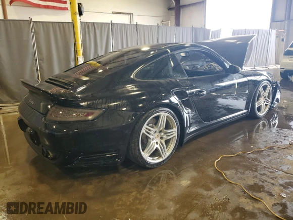 2007 Porsche 911 Turbo with VIN WP0AD29907S786404, listed as a Copart auction lot 51944405 with 70,963 mi miles and Salvage Title. Bid and sale history available at DreamBid. Image 3.