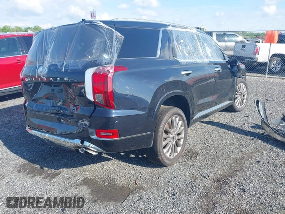 2020 Hyundai Palisade Limited with VIN KM8R5DHE3LU057298, listed as a IAAI auction lot 42124983 with 102,643 mi miles and . Bid and sale history available at DreamBid. Image 4.
