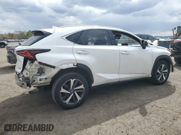 2018 Lexus NX with VIN JTJBARBZXJ2155633, listed as a Copart auction lot 50715495 with 172,058 mi miles and Salvage Title. Bid and sale history available at carsss.com. Image 3.