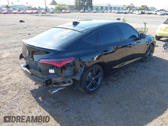 2024 Acura Integra w/A-Spec Package with VIN 19UDE4H39RA027635, listed as a IAAI auction lot 42304277 with 18,493 mi miles and . Bid and sale history available at DreamBid. Image 4.