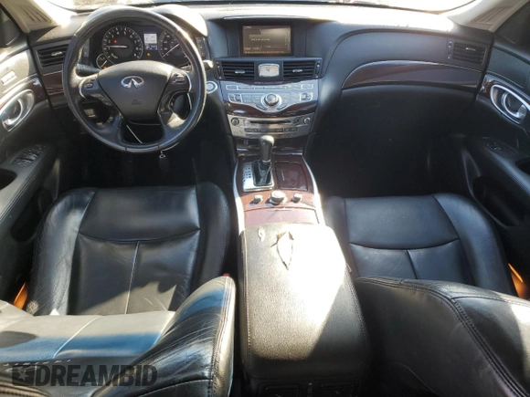2011 Infiniti M37 with VIN JN1BY1AR0BM375518, listed as a Copart auction lot 81887374 with 136,543 mi miles and Salvage Title. Bid and sale history available at carsss.com. Image 8.