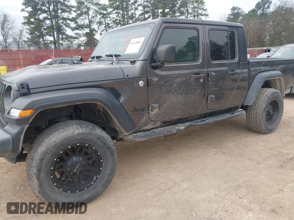 2020 Jeep Gladiator Sport S with VIN 1C6HJTAG2LL151865, listed as a IAAI auction lot 41649805 with 117,093 mi miles. Bid and sale history available at carsss.com. Image 2.
