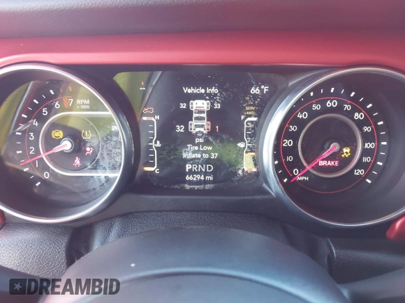 2020 Jeep Wrangler Unlimited Rubicon with VIN 1C4HJXFG2LW214874, listed as a IAAI auction lot 41679397 with 66,294 mi miles and . Bid and sale history available at DreamBid. Image 7.