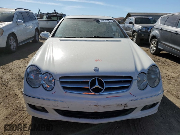 2009 Mercedes-Benz CLK-Class 3.5L with VIN WDBTJ56H39F264312, listed as a Copart auction lot 76835154 with 125,624 mi miles and Salvage Title. Bid and sale history available at carsss.com. Image 5.