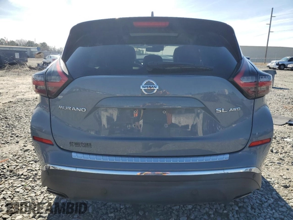 2021 Nissan Murano SL with VIN 5N1AZ2CS1MC116665, listed as a Copart auction lot 89251285 with 74,249 mi miles and Salvage Title. Bid and sale history available at DreamBid. Image 6.