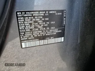 2019 Volkswagen Atlas SEL Premium z VIN 1V2NR2CA5KC524661, wystawiony jako Copart lot #50815745 z przebiegiem 134 940 mil mil oraz Szkoda całkowita • Salvage title. Historia ofert i sprzedaży dostępna na DreamBid. Obrazek 13.